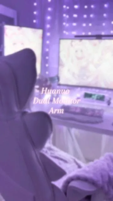 UPGRADES PEOPLE 🗣️ Finally bought myself the white version of my last monitor arm cause I love it sm (ㅅ´ ˘ `)♡ #pc #roomtour #setup #fleuriistok #tecktok #fyp #girly #cozyroom #cute #huanuo #aesthetic #girlroom #setuptour #huanuo #pink #viral  #gamergirl #room #cozyroomdecor #roominspo