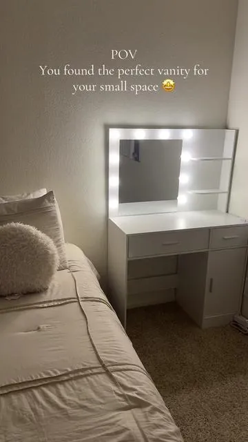 I am so obsessed 😍❤️  #vanity #vanitymirror #tiktokshop #fyp #blessed #birthdaygift 