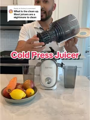 Replying to @Victory the cleaning is super easy because it doesn’t come with metal mesh by @SUSTEAS US #susteas #juicer #slowjuicer #coldpressjuicer #juicermachine #fruitjuice #kitchenessentials #slowjuice #juice 