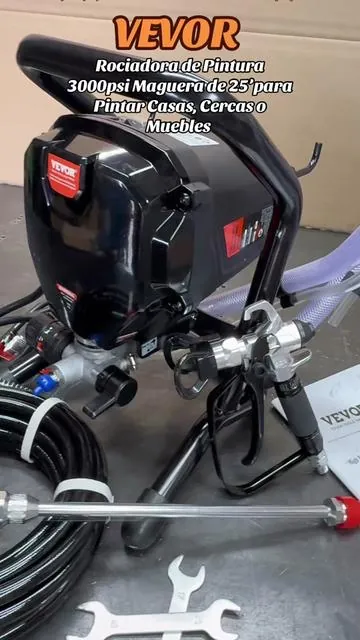 @Vevor_US Rociadora de pintura 3000psi manguera de 25’ para pintar casas, cercas o muebles. #vevor #airlesssprayer #airless #paint #painting #paintsprayer #vevortools #painter #remodeling #construction 