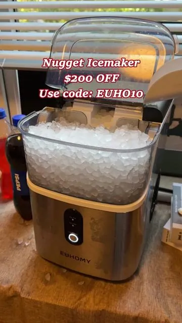 Currently $40 offand Free shipping!!#fyp #gift #tiktokshop #foryoupage #ice #icemaker #euhomy #fypシ゚viral 