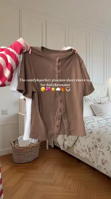 Absolutely love it😘💖🎧 #gift #comfyclothes #plussize #top #ribbed #tiktokshopmothersday #tiktokshoprestock   #fyp #spotlightfinds  #ootdinspo  #summer 