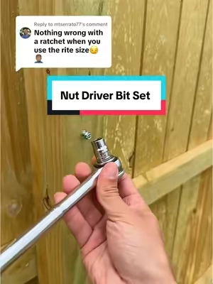 Replying to @mtserrato77 grab yourself a Nut Driver Bit Set instead #powertools #impactdriver #toolsofthetrade #toolset #bluecollar #construction 