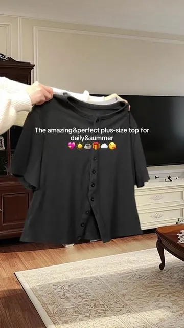 Love it so much☕️☀️💖 #gift #plussize #top #adorable #shortsleeve #fyp #spotlightfinds  #summer #ootdinspo #tiktokshopmothersday #tiktokshoprestock 