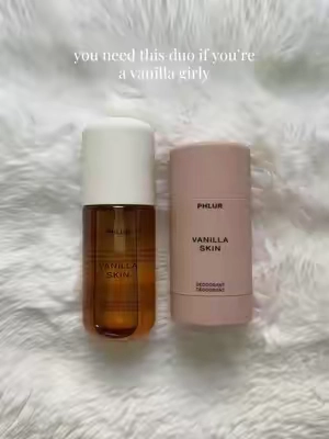 perfume obsession 🎀🍦 #phlur #phlurvanillaskin #vanillafragrance #vanillagirlaesthetic #vanillaperfume #bodymist 