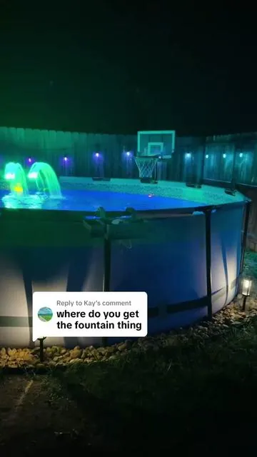 Replying to @Kay #poollights #poolfountain #poolday #poolparty #swimmingpools #poolsoftiktok #pool #creatorsearchinsights #tiktokshop #tiktokmademebuyit #tiktokshoprestock #summervibes #summer #springtok #swimmingpool #abovegroundpool #poolhacker @Poolhacker_official 