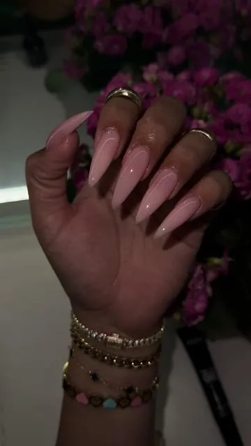 I swear, Top Tier!!!✨10/10✨“long stiletto” @BeetlesGelPolish #tipex #tipexnails #gelxnails #diynailsathome #diynails #pinknails #tiktokshop #beetlesgelpolish 