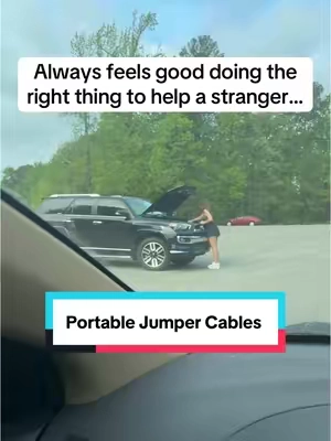It’s not everyday you get a chance to help someone out like this, and it pays to have one of these on hand. #jumpstarter #jumpbox #jumpstart #deadbattery #portablejumpercables #caressentials #cartok #carmusthaves 