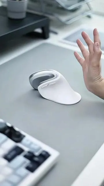 My wrist finally feels great,this thing’s super ergonomic and totally budget-friendly #ergonomic #officesetup #gaminggear #vertical #mouse #tech 