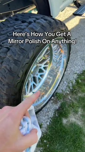 Best way to polish wheels, tool boxes or literally anything that can polish! #polish #bluecollar #detailing #detail #clean 