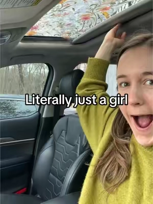 Literally just a girl #justagirl #floral #windowcling #girlcar #cardecor #caraccessories #feminineurge 