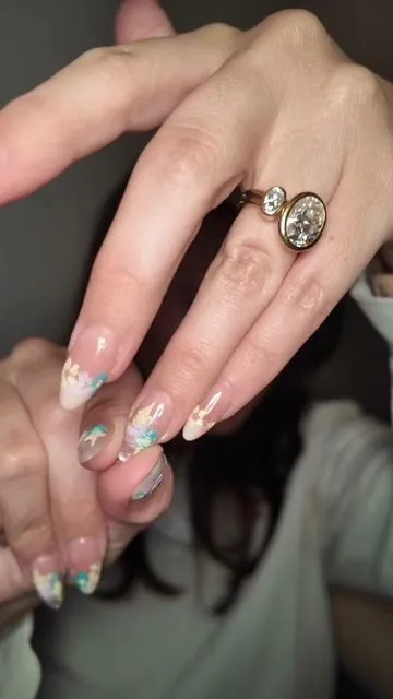 Cute classy work length nails that are solid 💅🏼 I use my hands constantly and last longer than 2 weeks #nails #pressonnails #nailhaven #fyp #fypシ #f #almondnails 