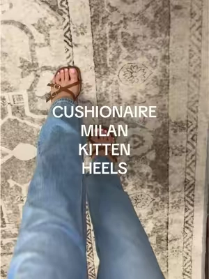NO MIDDLE TOE PART SO COMFORTABLE 🙌🏻🙌🏻✨ #Kittenheels #Kittenheel #cushionaire #kittenheelsandals #tiktokshopcreatorpicks #tiktokshoprestock 