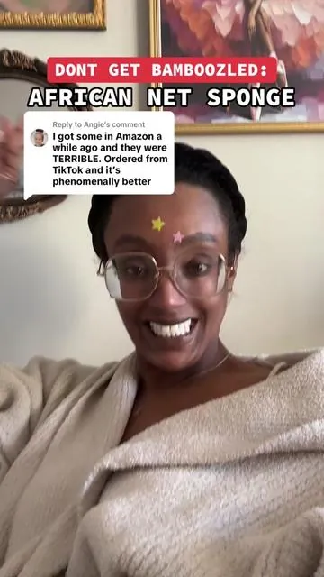Replying to @Angie SAMESIES. I love a bargain but I ended up spending more money buying and cheap versions of the #africannetsponge - I would’ve been better off just grabbing these from the jump. lol. K promise im done talking about these nets now. #skincare #skincareroutine #shower #showertiktok #everythingshower #exfoliation 