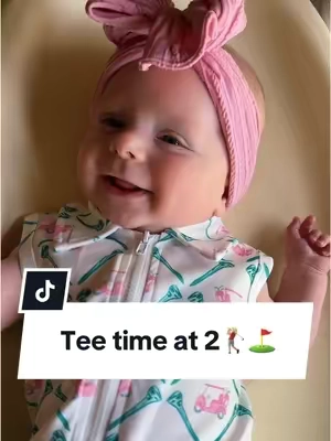 Cutest golfer I’ve ever seen🎀⛳️🏌🏼‍♀️ #babiesoftiktok #trending #viralvideo #girlmom #girlmomlife #ttshopdeals #ttshop 