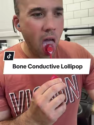 Bone conductive audio lollipops! #boneconduction #audiolollipop #lollipop #musiclollipop 