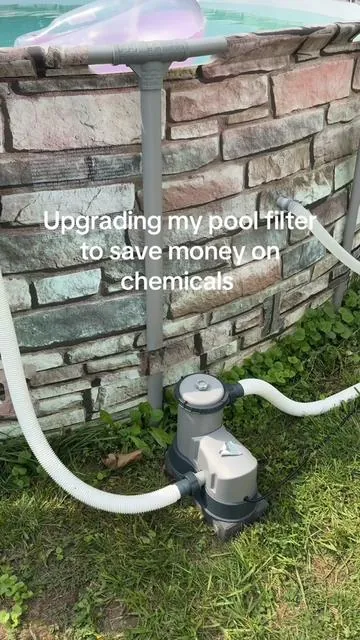 The easiest way to clear up your pool water! Saves chemical and time! #poolfilter #sandfilter #tiktokshop #poolmusthave #poolaccessories #vevor #vevorttshop #poolequipment #poolparty 