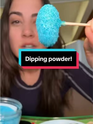 Brb gonna drench everything in this blue raspberry sour dipping powder #candypowder #sourpowder #sourgrapes #sourcandy  #coatedgrapes #dippingpowder 