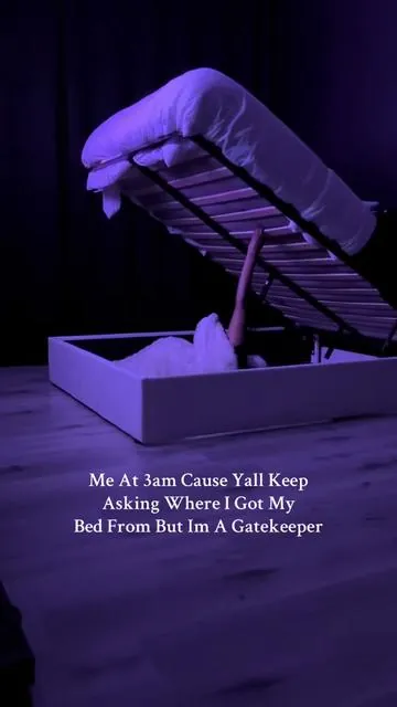 Something’s wrong with me 😂 it’s from the tiktok shop tho! #Storagbed #spacesaving #homedecor 