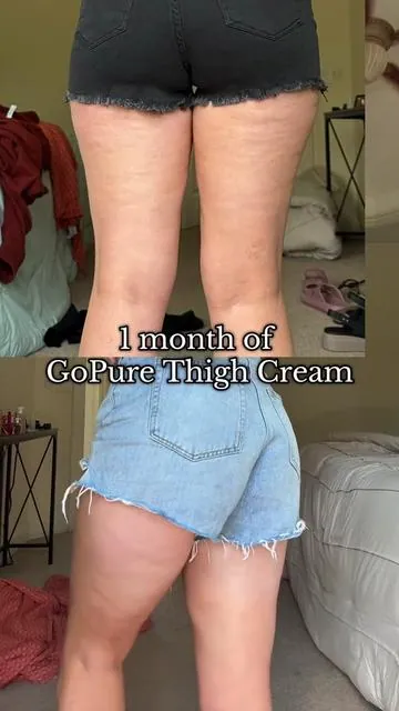 I need to order another jar 🤪 my legs are ready for summer! #gopure #gopurebuttandthigh #thighsmoothing #thightok 