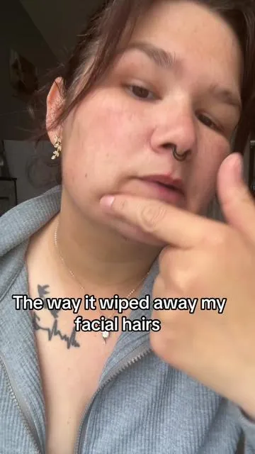 A facial cream that actually works  #hairremoval #facialhairremoval #skincare 
