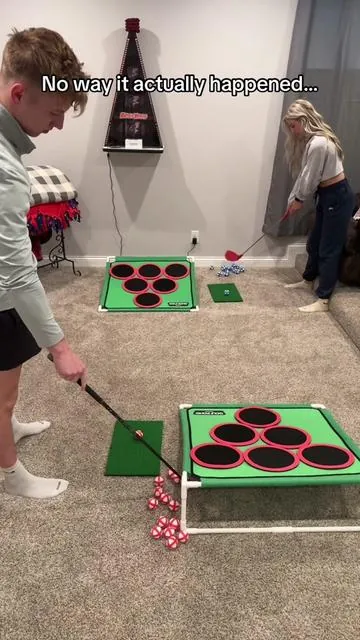 Pong Golf vs. Girlfriend… did it actually happen… #golf #golftiktok #golfgift #fyp 