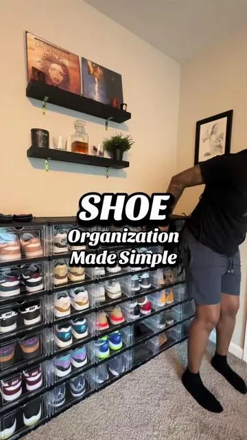 Upgraded my Shoe Storage!!! No more boxes 📦 #ClosetHacks #ShoeTok  #OrganizedLife #ShoeLover #HomeOrganization #StorageSolutions #OrganizingTips #ClosetOrganization #SmallSpaceLiving #StorageHacks #StorageIdeas #SimplifyYourLife #ShoeOrganization #NeatAndTidy #OrganizedCloset #StorageGoals #EasyStorage