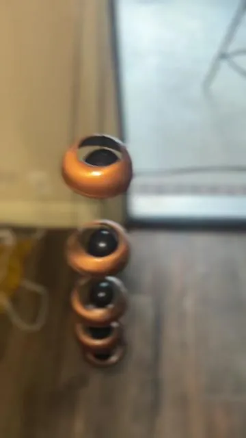 Such a peaceful sound. Subtle Windchimes with different level tones on each section. So pretty. #windchime #windchimes 