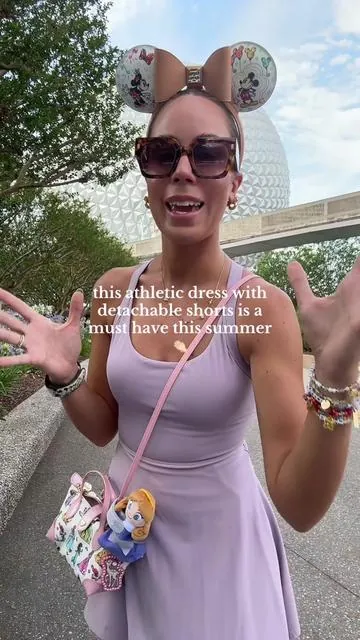 For everyone who says they could never wear an athletic dress to the parks this one is for you😂🫶🏻 #ootd #athleticdress #easypeasydress #easypeezydress #tiktokshopoutfit #tiktokshopdress #summerdress #summeroutfits #halaradress #tiktokshopdeals #dress #trending #viral #fyp 
