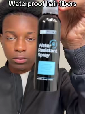 If you want to keep ur hair fibers and enhancements link is above 👆🏾#waterresistant #waterresistantspray #hairfibersforthinninghair #waterproofenhancements #realhairfibers #hairfiberspray #waterresistance 