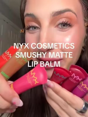 smushy lip balm JUST DROPPED! matte lip balm that smells like dessert 🧁 each shade has a different scent and blurred matte lip look  🍦 My faves: snuggle season (mauve), smudge fudge (brown nude), soft smile (light brown nude) These are the perfect way to get a matte lip that’s hydrating. Just dropped so RUN!🏃  @NYX Professional Makeup  #nyxcosmeticspartner #nyxcosmetics #smushy #smushylipbalm #nyxsmushy  #mattelip #mattelipbalm #tintedlipbalm #flavoredlipbalm #affordablemakeup #beautydeals #tiktokshopnewarrivals #ttsbeautybesties #tiktokshopcreatorpicks #tiktokshoprestock #tiktokshopmothersday 