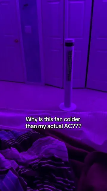 The way this blows Alaska air… ❄️ #coolingfan #ac #bestsleepever #hotsleepersolution #sleepgoodtonight 