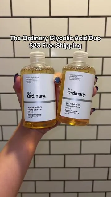Sale 10% OFF #TheOrdinary Glycolic Acid Duo 💛 Only $23 Free Shipping 😍 #glycolicacid #hyperpigmentation #skincare #skintexture 