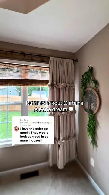 Replying to @Kersten✨MaMa➕Elevating⚡️ yes this camel color is so divine! So many colors available though in these curtains #curtains #blackoutcurtains #bohodecor #homedecorideas #farmhousedecor #tiktokshopmemorialday 