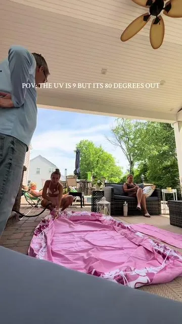 This tanning pool is a life saver!!! So worth the $$ #tiktokshop #tiktokmarketplace #tiktokmademebuyit #tanningpool #tanning #tanningpoolfloat #slooshtanningpool 