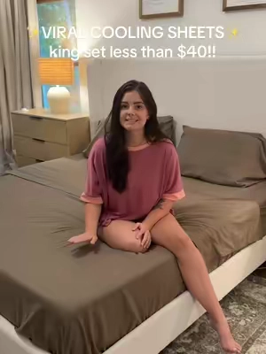 You NEED these cooling sheets in your life for summer time!! They are so soft and have held up greater than any other sheets!! And for such an amazing price- it’s no wonder these are so viral👏🏼😍 @LuxClub Home #luxclub #viralsheets #coolingsheets #tiktokshopdeals #tiktokshopcreatorpicks #sleepgood #tired #bedtime #wrinklefree #bamboosheets #butterysoft #moneybackguarantee #viralproduct #bedsheets 