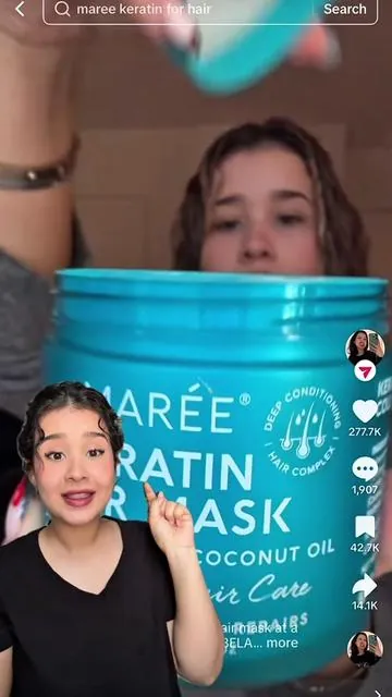 The most intense hair mask I’ve ever come across #hairtok #curly #curlygirl   #curlyboy #hairmask 