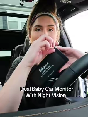 Dual display is tinally here. She's got ad.2 inch displayual Baby Monitor #babymonitor #carbabymonitor @Babyvue 👏🏽👏🏽👏🏽 #babymonitorcam #babymonitorinstall  #babycarmirror #babyvue #mothersday #babyessentials #babymusthaves #babyshowerideas #babyregistrymusthaves #christmasgiftideas #babygadgets #twinmom #twinmoms #momofmultiples