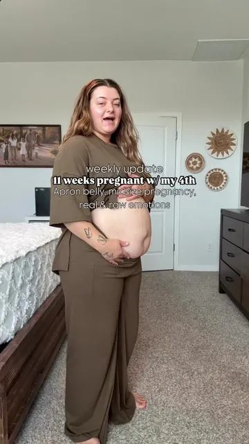 So many emotions this last week. I hope by sharing, others might not feel alone with the struggles in pregnancy 🫶🏼🤎🤰  #midsize #amazonfind #matchingset #11weeks #pregnancy #babybump