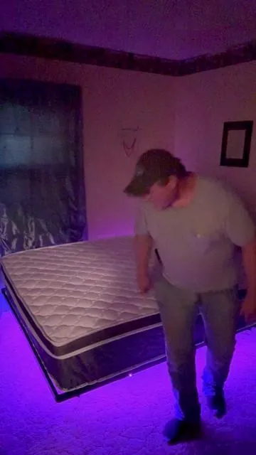 #floating #metal #platform #bed #frame #rgblighting #remote #red #green #blue #reactstosound #1000lbcapacity #bedroom #bed #modern #tiktokmademebuyit 