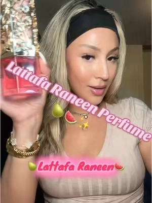 ✨🍉🍐🍑This isn’t your average fruity perfume. Raneen is dragon fruit, pear, jasmine, and vanilla wrapped in a juicy summer haze. If you want compliments, this is your sign! #lattafaraneen #lattafaasdaafraneen #lattafaasdaaf #lattafaperfume #lattafaperfumes #lattafafragrances #lattafafragrance #fruityperfume #perfumereview #perfumetok #fragrancetok #scentsofsummer #tiktokshopcreatorpicks #tiktokshopfinds #tiktokshopmademebuyit #tiktokshopmemorialday #tiktokshopsummerturnup 