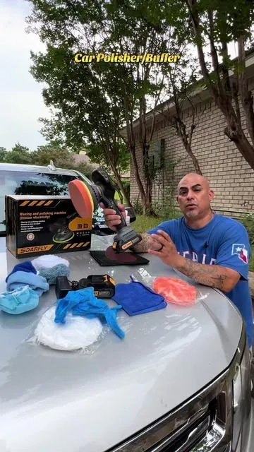 Great polisher for the price!!@SOARFLY #carpolisher#polishingmachine#buffingmachine#carbuffer#detailingcars#shiningcars#detailing#fathersdaygiftideas#springtok  