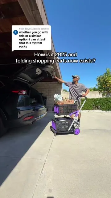 Replying to @rune_aldune Absolutely love my folding shopping cart and I wish I knew these existed earlier! #foldableshoppingcart #foldingcart #shoppingbasket #toptiermay #TikTokShopMemorialDay #shoppingbaskets