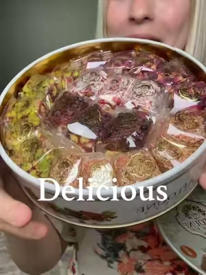 SO DELICIOUS!! 🤤  #turkishdelight #turkish #delicious #Foodie #FoodTok #musttry #Love #TikTokShopCreatorPicks #tiktokshop #tts#TTSDelightNow #springtok #DealsforyouDays 
