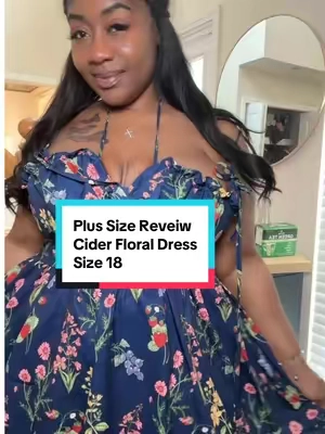 Sizing➡️➡️ I’m 5’6  285 lbs size 18 in pants ✨wearing a size 2X in this Cider floral dress.   This is dress is very true to size and a must have for the summer #vacationdress #dress #plussize #tiktokshopcreatorpicks #spotlightfinds 