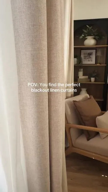 Who says luxury has to cost a fortune? ✨ These Inovaday blackout linen curtains give your space that designer look—without the designer price tag. Chic, functional, and budget-friendly? Yes, please! 🙌 #homeupgrade #budgetchic  #HomeDecor #CurtainHack #InteriorStyle #CozyHome #DesignerLookForLess #MidnightShift #AmazonFinds #RoomGlowUp #HomeInspo #BudgetDecor #BlackoutCurtains #TikTokMadeMeBuyIt #HomeTransformation #tiktokshopsummerturnup #tiktokshoprestock #tiktokshopmemorialday  #refreshyourspace #ifyouknowyouknow  #dealsforyoudays 