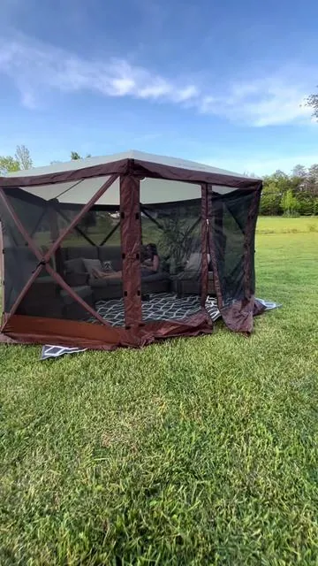 Enjoy the outdoors with this 12 x 12 pop-up gazebo! @Vevor_US #gazebo #vevor #camping #summernights #outdoors #campinglife #outdoorevents #homelife #backyardvibes 