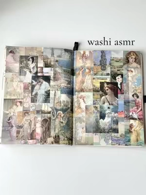 washi sticker asmr  #washitape #washi #asmr #journaling 