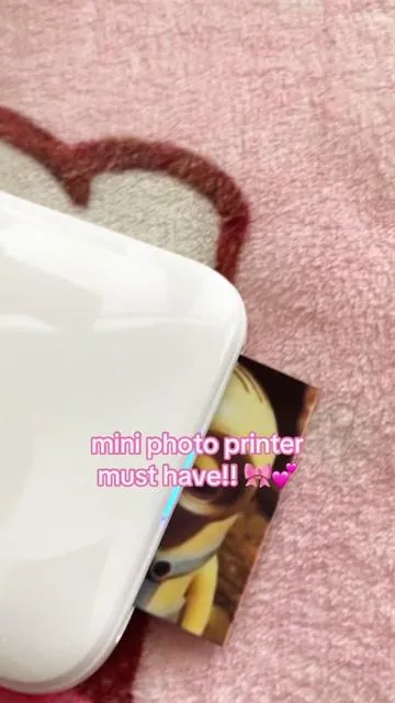 mini photo printer is amazing 🎀 product linked in this video #foryou #fyp #viral #miniprinter #musthave #tiktokshop #printer #photo #tiktokshop #reccommendations 