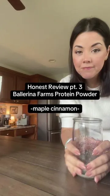 Very cynical about this flavor. @Ballerina Farm Store  #ballerinafarm #proteinpowderreview #honestreview #weightlossjouney #weightloss #tiktokshopfinds 